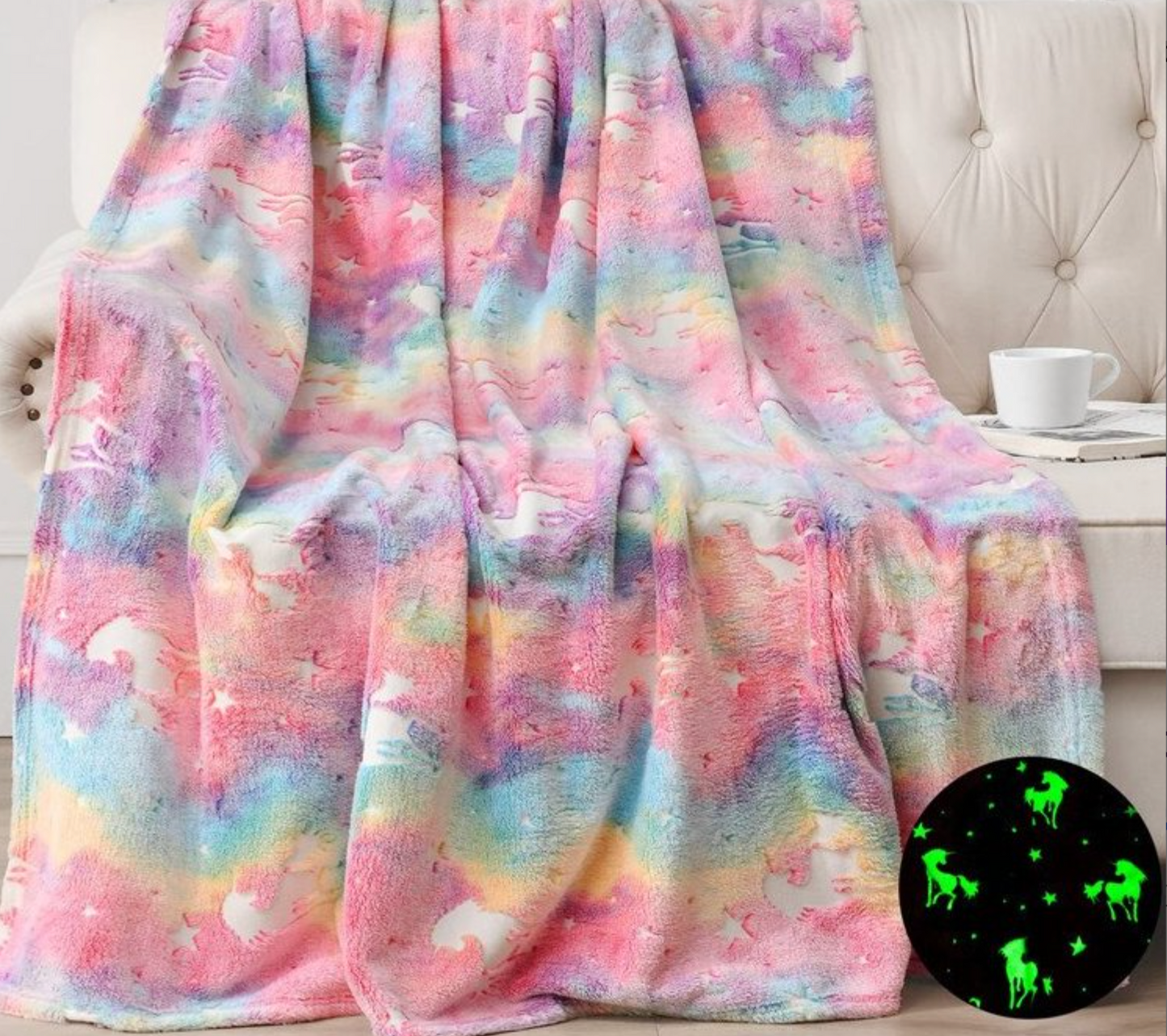 Double Sided Flannel Luminous Blanket